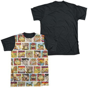 Garfield 40th Collage - Men's Black Back T-Shirt Men's Black Back T-Shirt Garfield