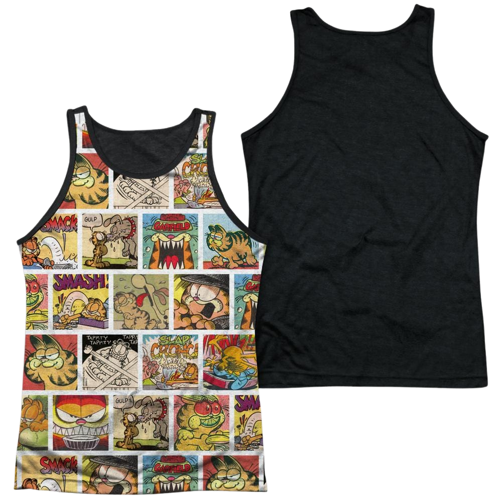 Garfield Collage Men's Black Back Tank Men's Black Back Tank Garfield