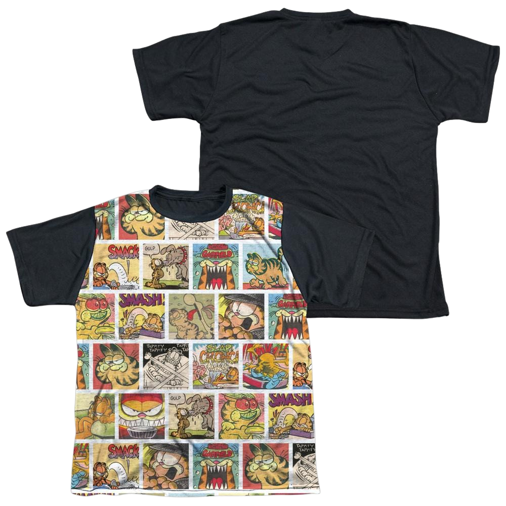 Garfield Collage - Youth Black Back T-Shirt (Ages 8-12) Youth Black Back T-Shirt (Ages 8-12) Garfield