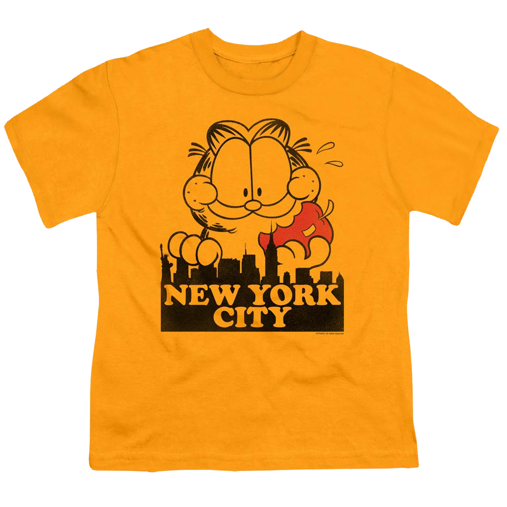 Garfield Big Apple - Youth T-Shirt Youth T-Shirt (Ages 8-12) Garfield