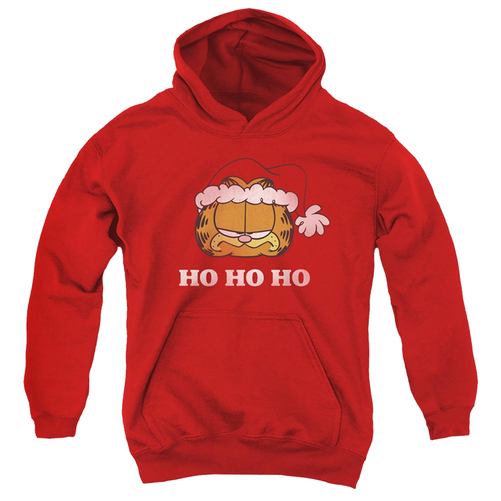 Garfield Ho Ho Ho - Youth Hoodie Youth Hoodie (Ages 8-12) Garfield