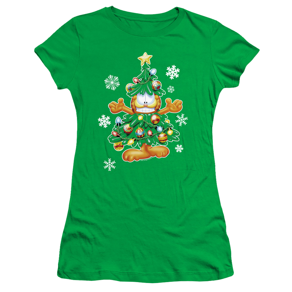 Garfield Tree - Juniors T-Shirt Juniors T-Shirt Garfield