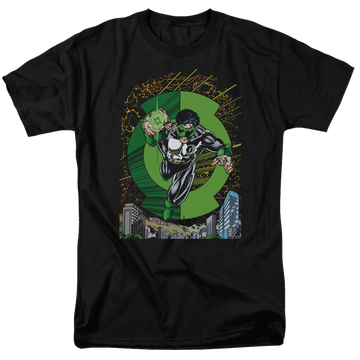 Black men's regular fit t-shirt with Green Lantern Gl #51 Cover graphic