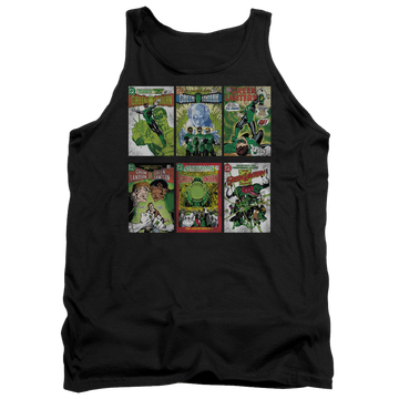 Black men's tank with Green Lantern Gl Covers graphic