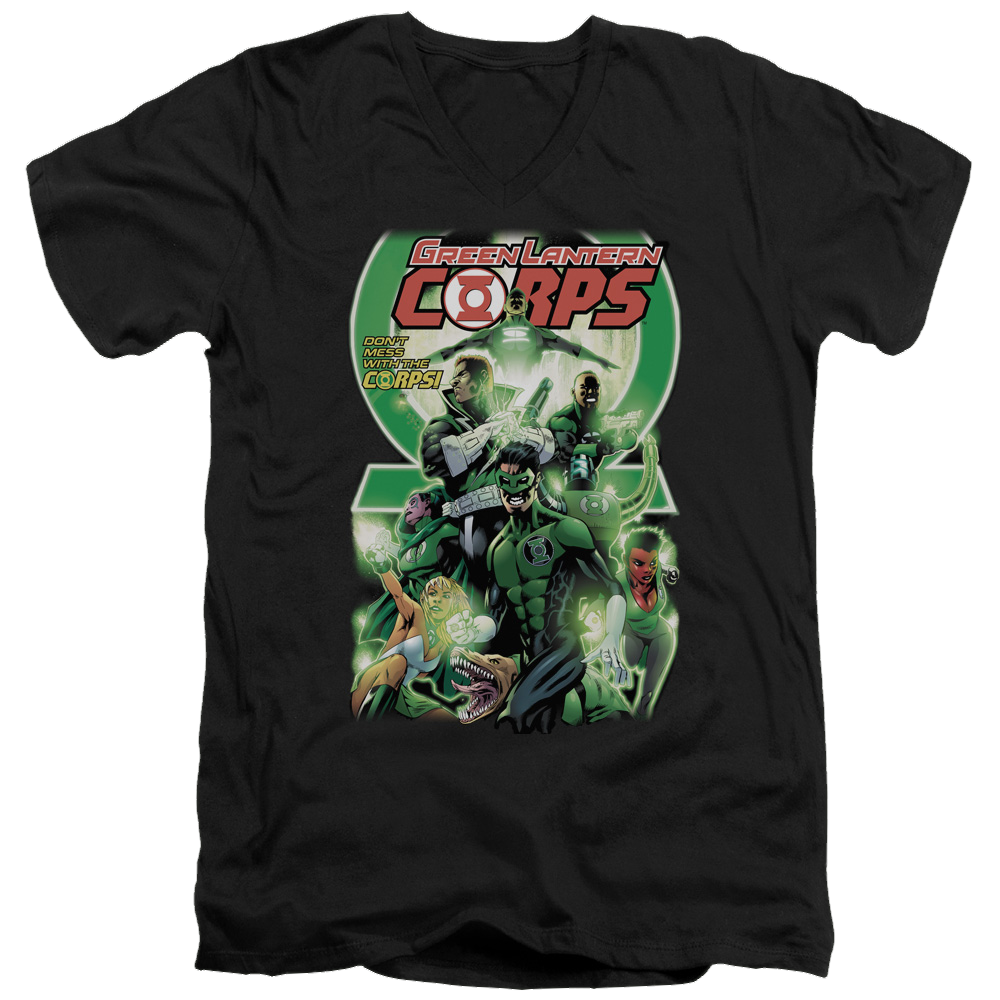 Green Lantern Gl Corps #25 Cover - Men's V-Neck T-Shirt Men's V-Neck T-Shirt Green Lantern