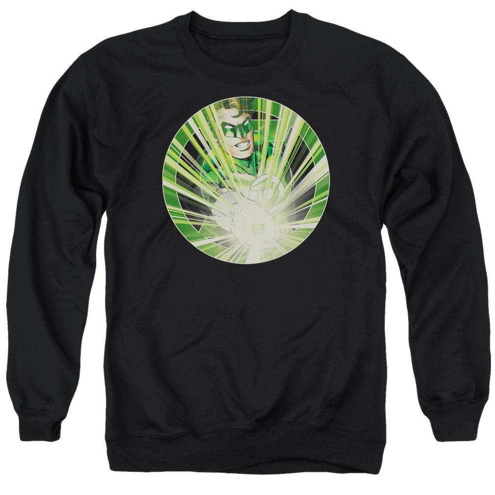 Green Lantern Light Em Up - Men's Crewneck Sweatshirt Men's Crewneck Sweatshirt Green Lantern