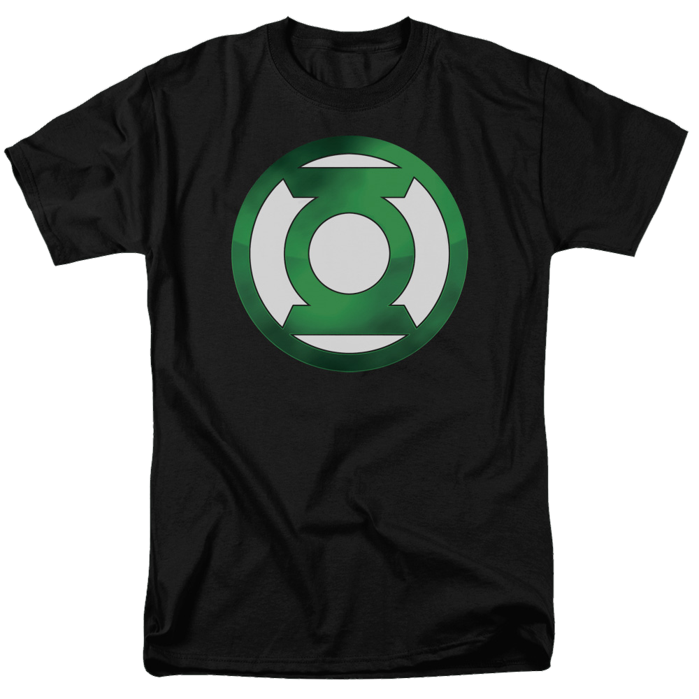 Green Lantern Green Chrome Logo - Men's Regular Fit T-Shirt Men's Regular Fit T-Shirt Green Lantern