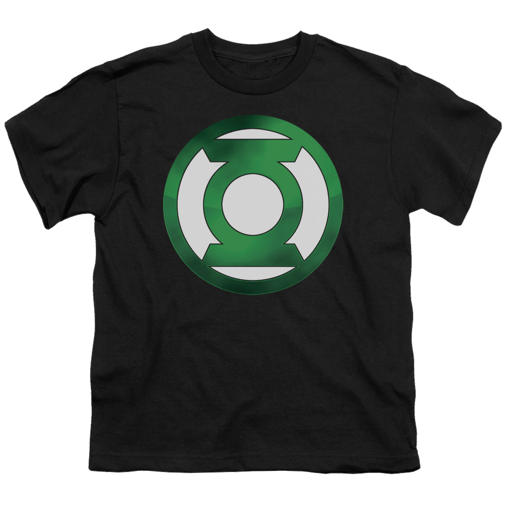 Green Lantern Green Chrome Logo - Youth T-Shirt Youth T-Shirt (Ages 8-12) Green Lantern