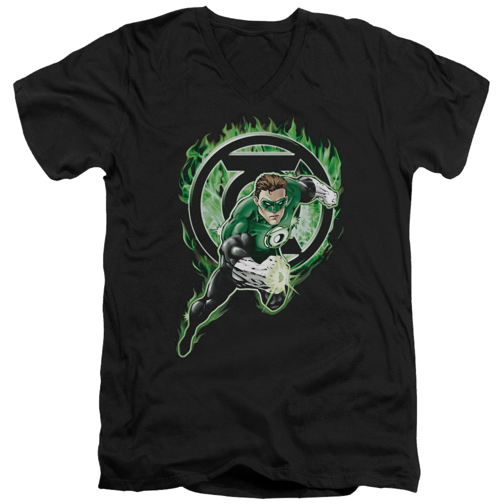 Green Lantern Space Cop - Men's V-Neck T-Shirt Men's V-Neck T-Shirt Green Lantern