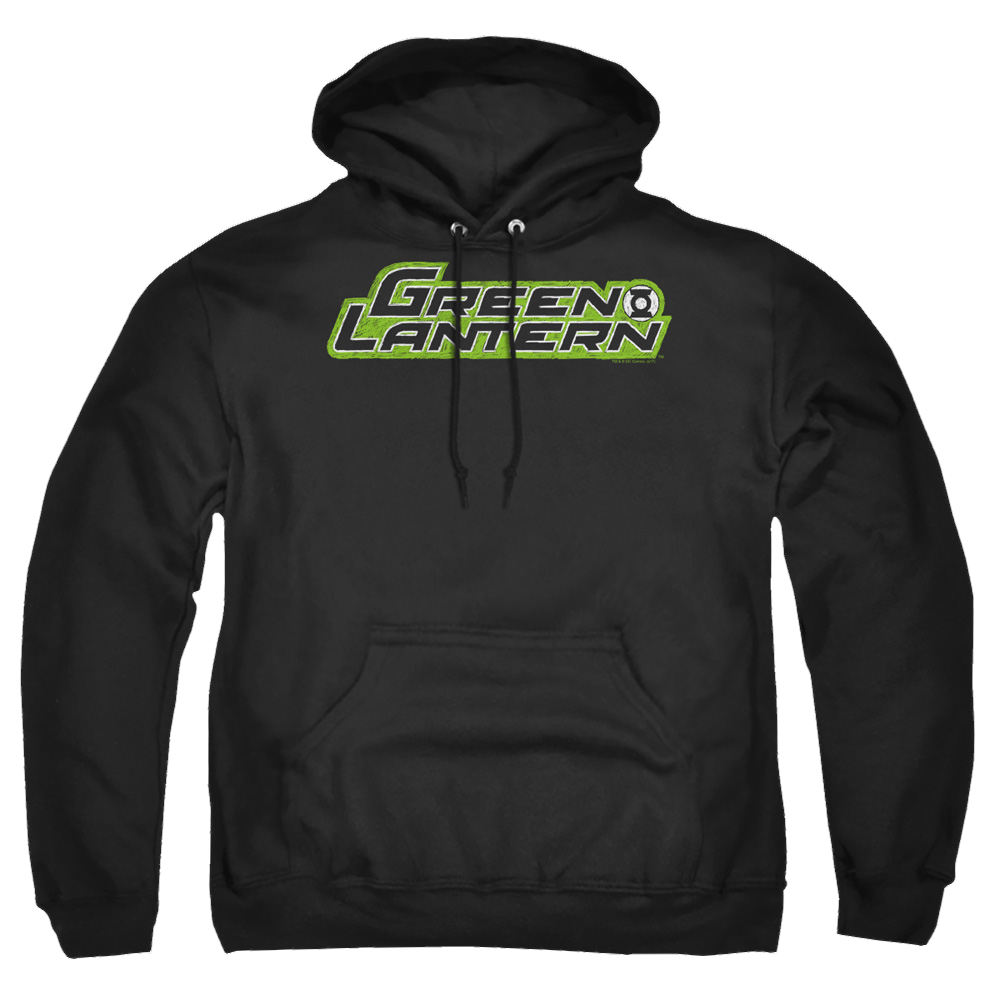 Green Lantern Scribble Title - Pullover Hoodie Pullover Hoodie Green Lantern