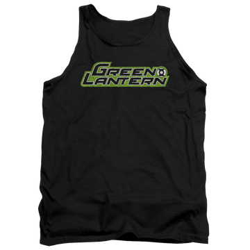 Black men's tank with Green Lantern Scribble Title graphic