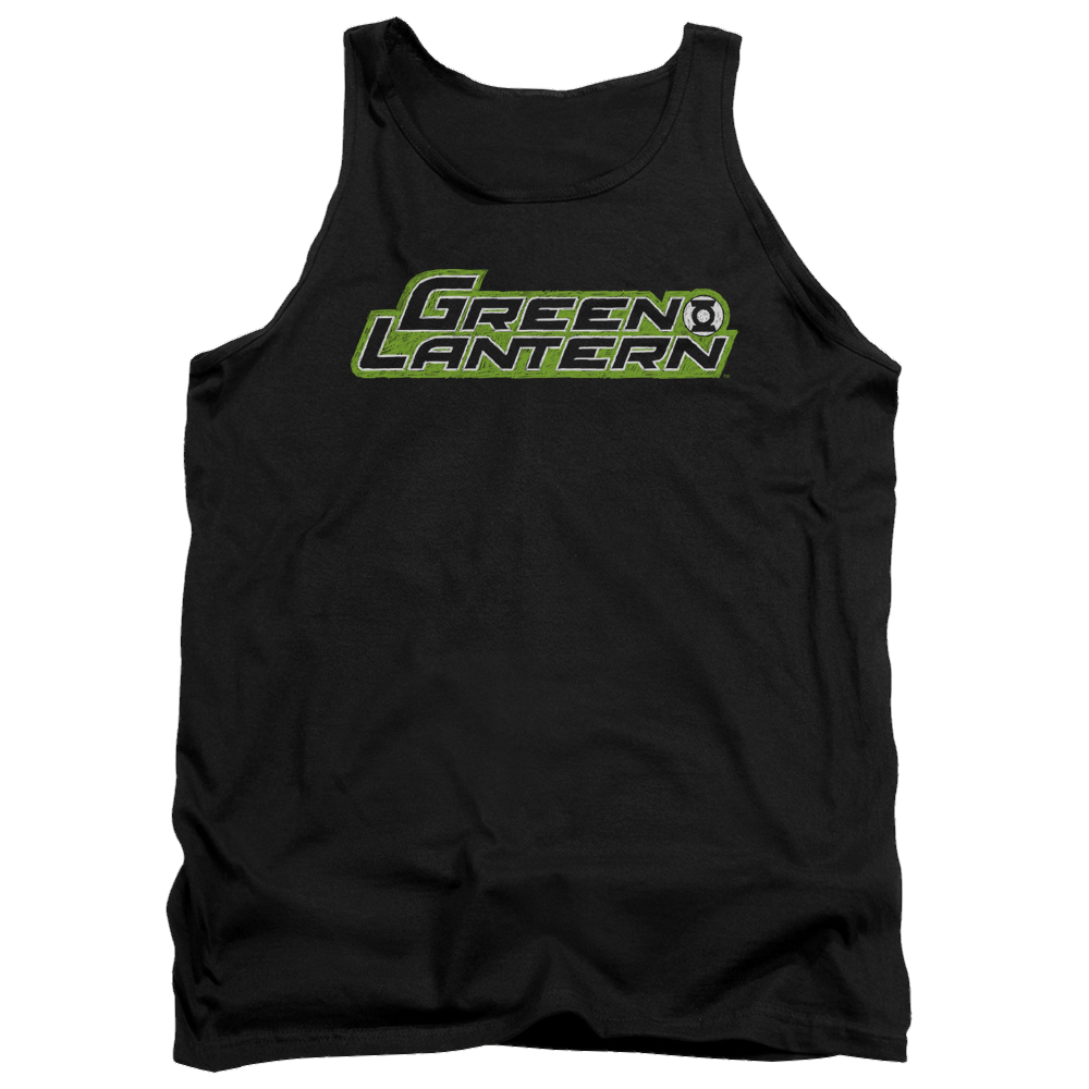Green Lantern Scribble Title Men's Tank Men's Tank Green Lantern