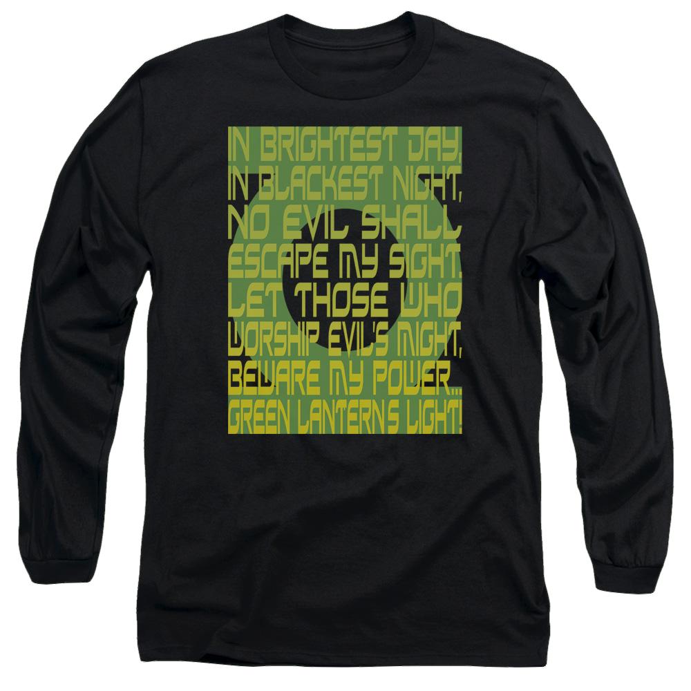 Green Lantern Green Lantern Oath - Men's Long Sleeve T-Shirt Men's Long Sleeve T-Shirt Green Lantern