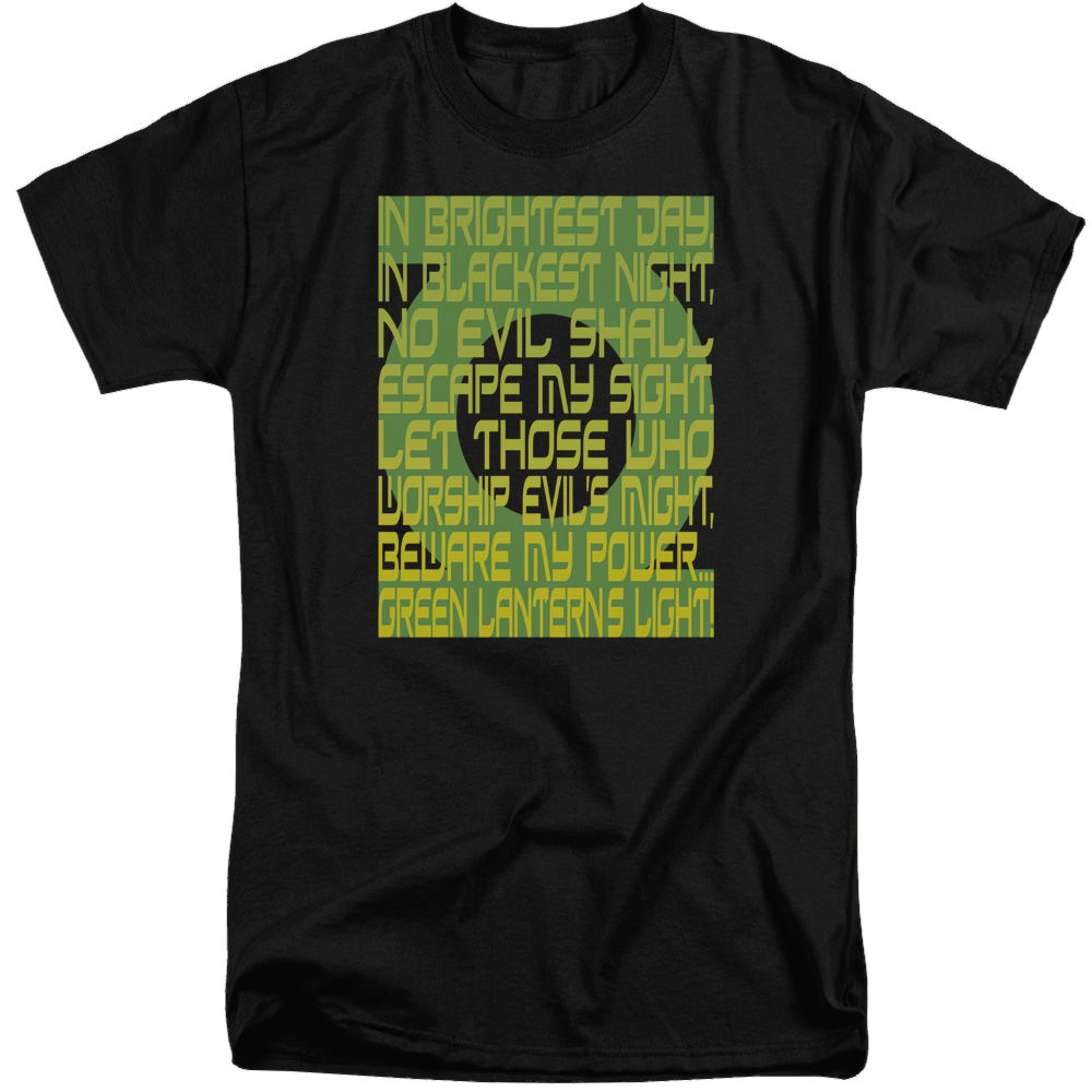 Green Lantern Green Lantern Oath - Men's Tall Fit T-Shirt Men's Tall Fit T-Shirt Green Lantern