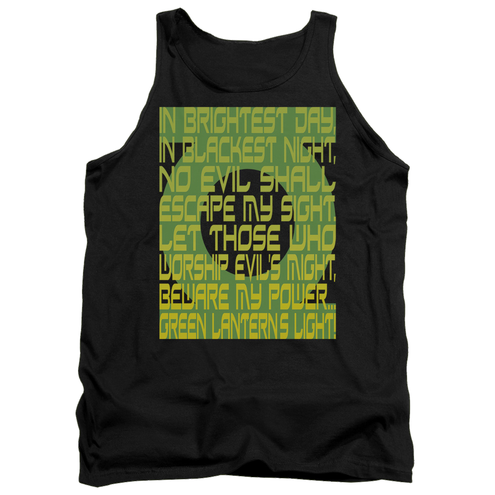 Green Lantern Green Lantern Oath Men's Tank Men's Tank Green Lantern