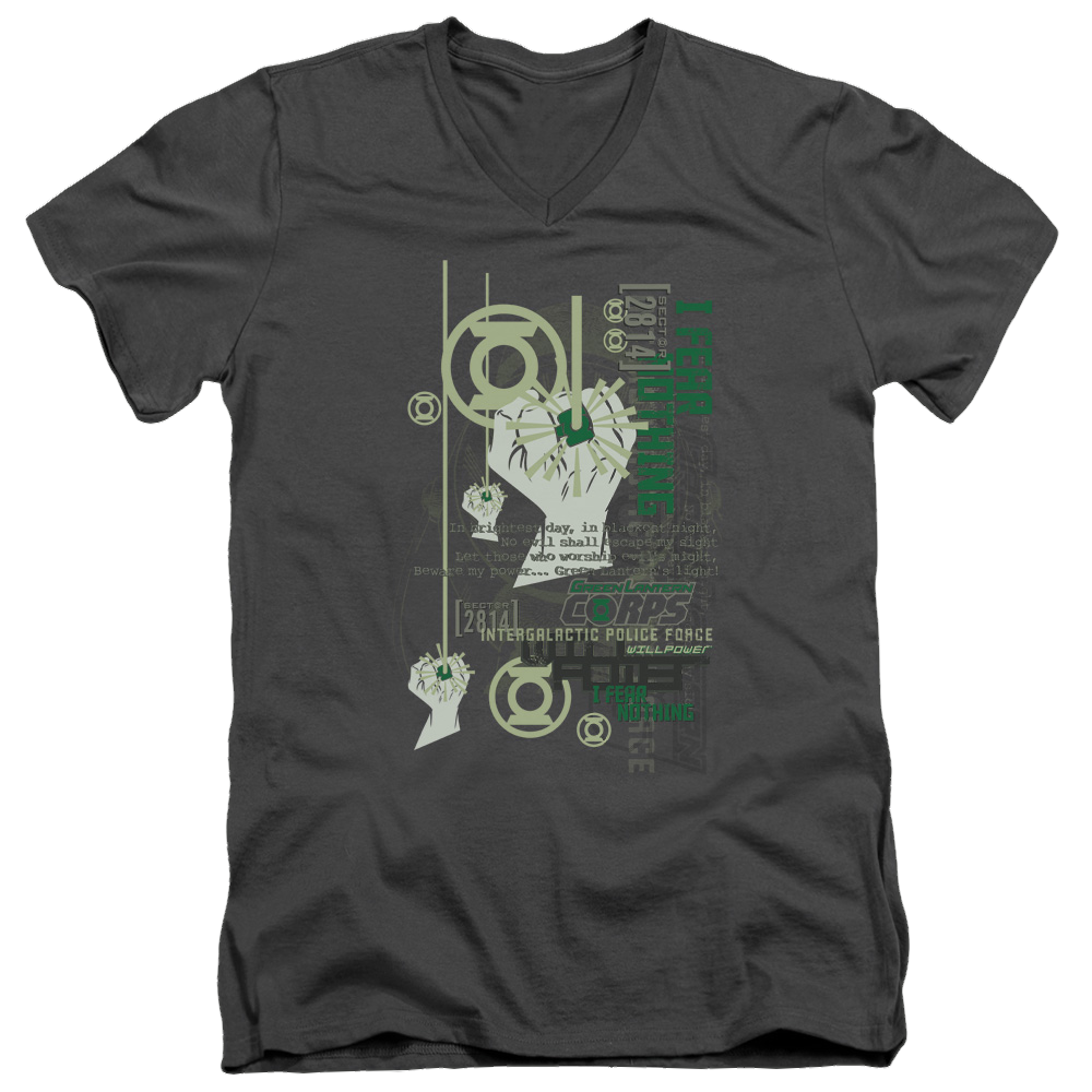 Green Lantern Core Strength - Men's V-Neck T-Shirt Men's V-Neck T-Shirt Green Lantern