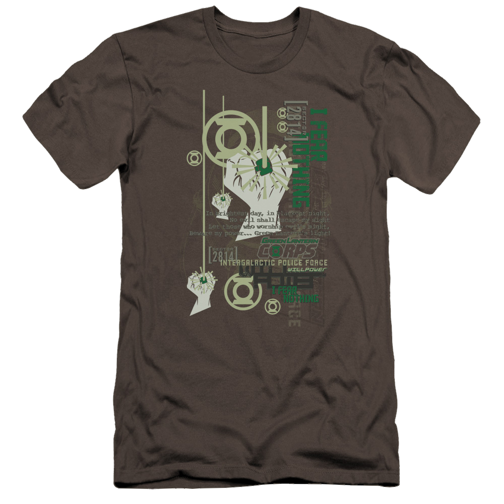 Green Lantern Core Strength - Men's Premium Slim Fit T-Shirt Men's Premium Slim Fit T-Shirt Green Lantern