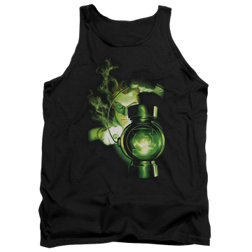 Black men's tank with Green Lantern Lantern Light graphic