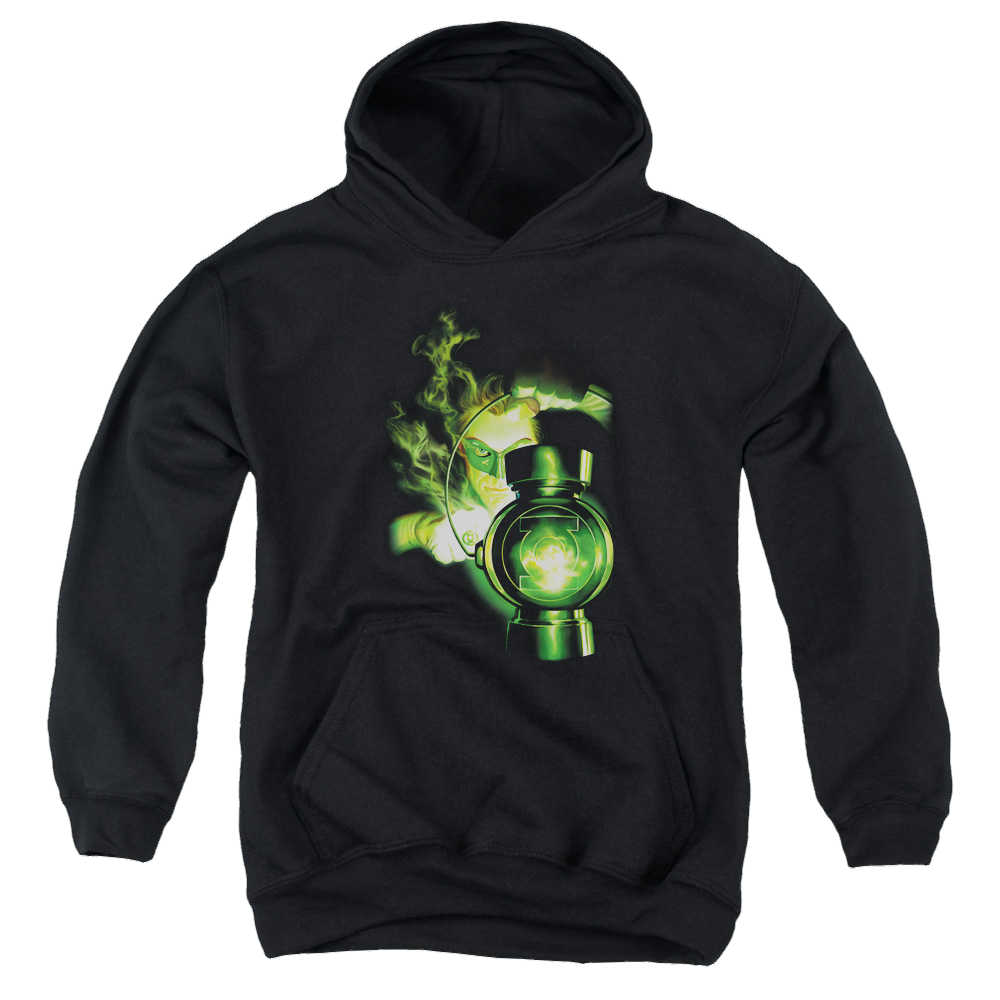 Green Lantern Lantern Light - Youth Hoodie Youth Hoodie (Ages 8-12) Green Lantern