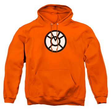 Orange pullover hoodie with Green Lantern Agent Orange graphic