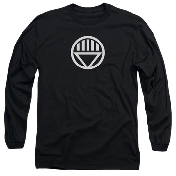 Black men's long sleeve t-shirt with Green Lantern Black Lantern Logo graphic