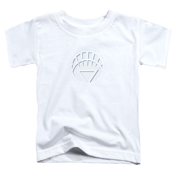 White toddler t-shirt with Green Lantern White Lantern Logo graphic