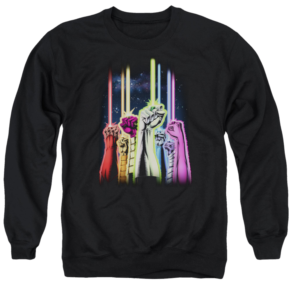 Green Lantern Rainbow Corps - Men's Crewneck Sweatshirt Men's Crewneck Sweatshirt Green Lantern