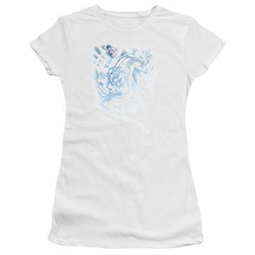 White juniors t-shirt with Green Lantern White Lantern Sinestro graphic