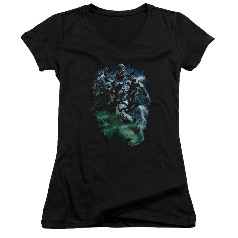 Green Lantern Black Lantern Batman - Juniors V-Neck T-Shirt Juniors V-Neck T-Shirt Green Lantern