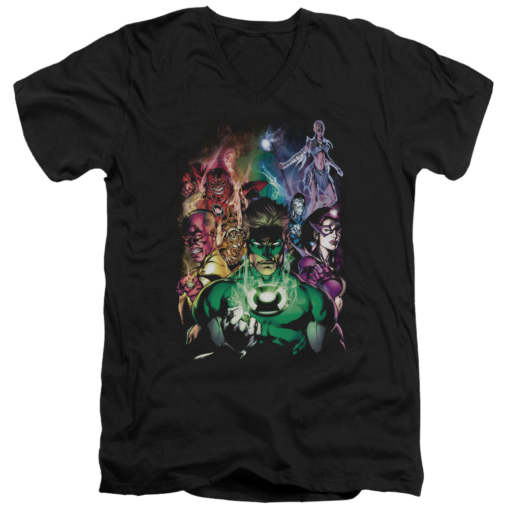 Green Lantern The New Guardians - Men's V-Neck T-Shirt Men's V-Neck T-Shirt Green Lantern