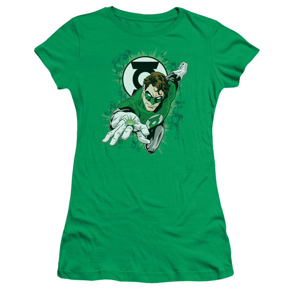 Green Lantern Ring First - Juniors T-Shirt Juniors T-Shirt Green Lantern