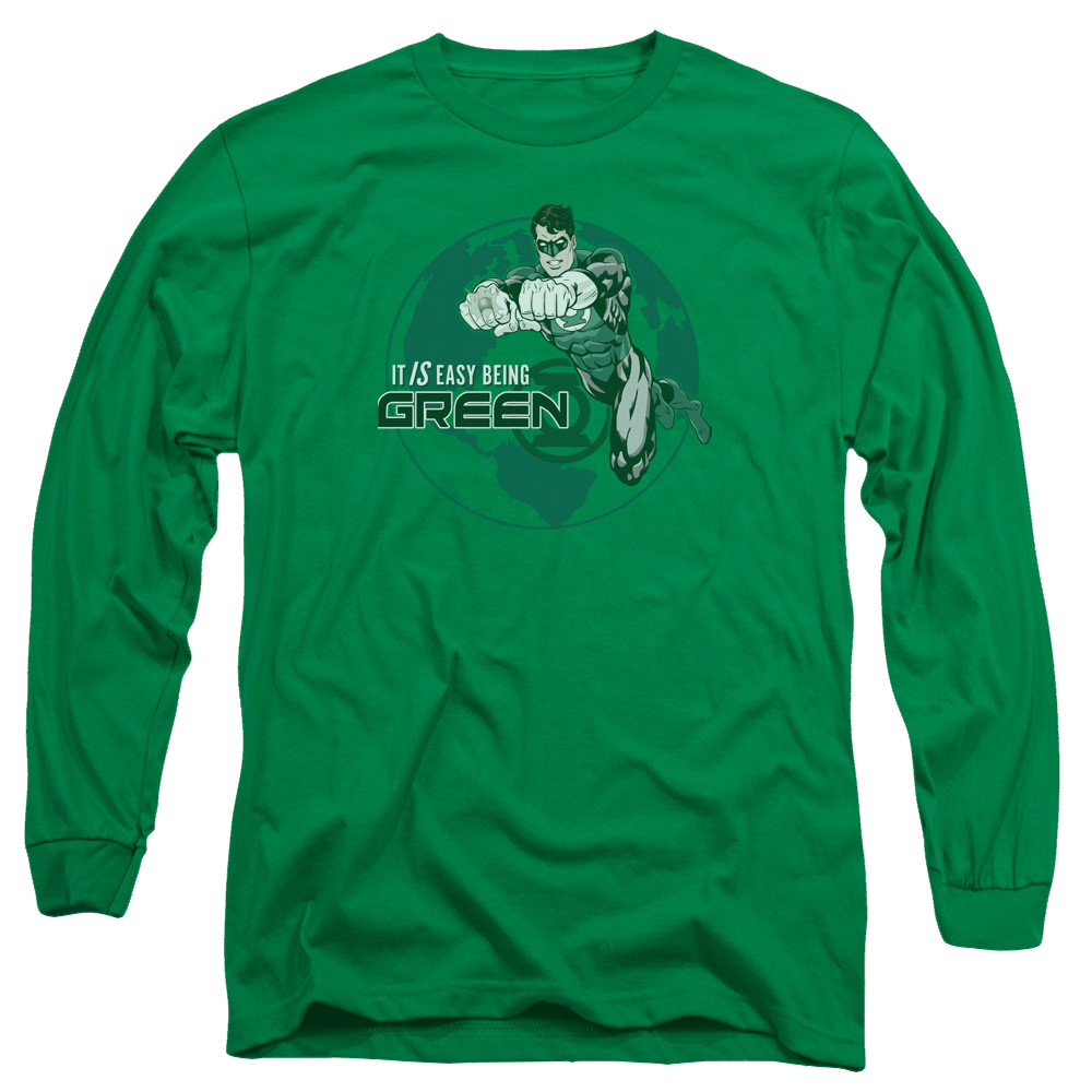 Green Lantern Easy Being Green - Men's Long Sleeve T-Shirt Men's Long Sleeve T-Shirt Green Lantern