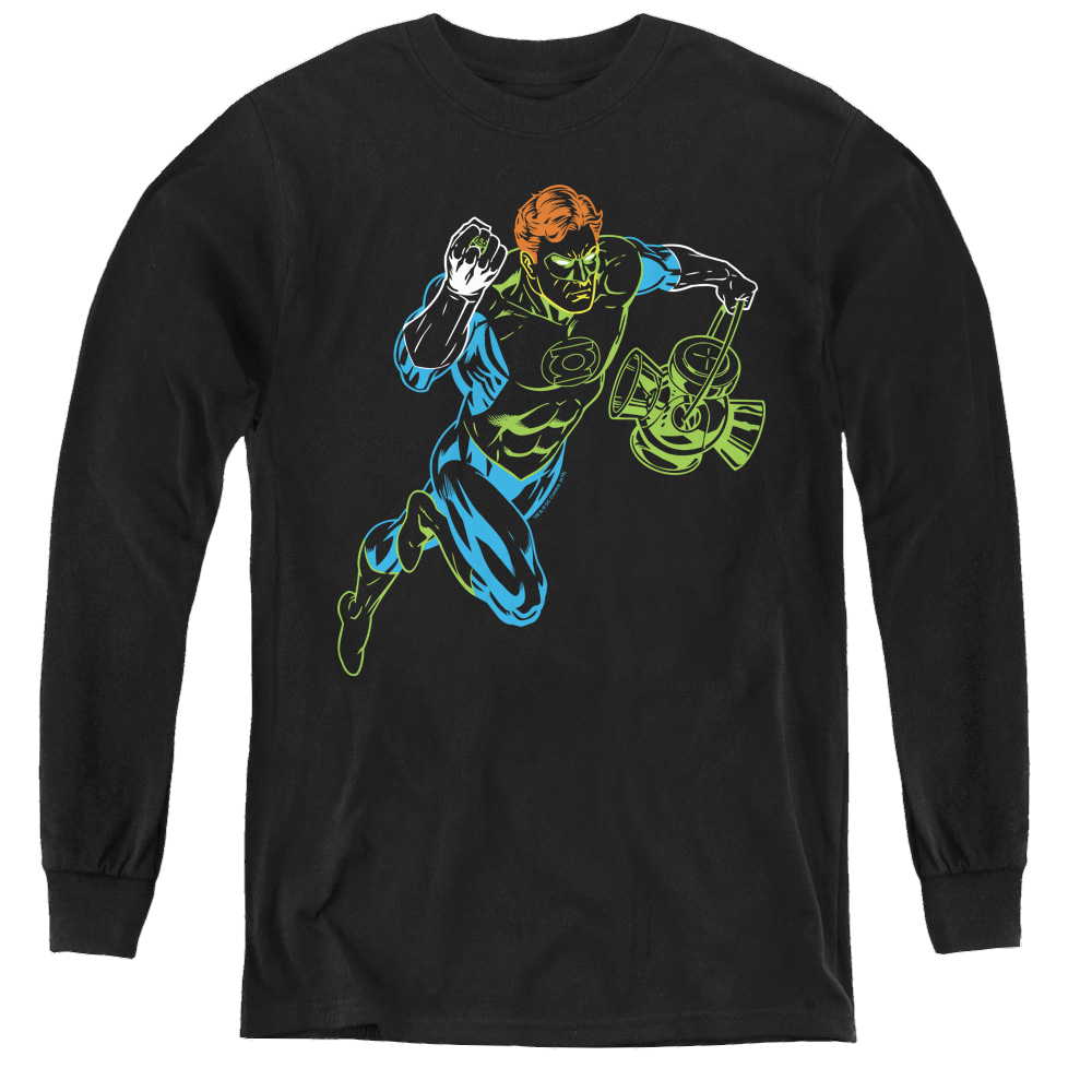 Green Lantern Neon Lantern - Youth Long Sleeve T-Shirt Youth Long Sleeve T-Shirt Green Lantern