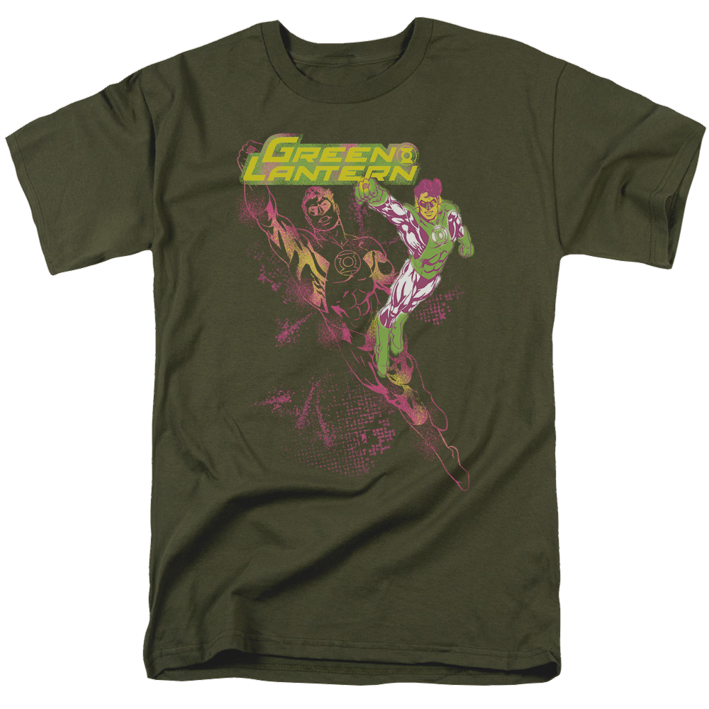 Green Lantern Lantern Spray - Men's Regular Fit T-Shirt Men's Regular Fit T-Shirt Green Lantern