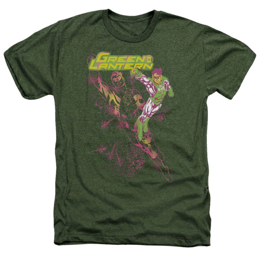Green Lantern Lantern Spray - Men's Heather T-Shirt Men's Heather T-Shirt Green Lantern