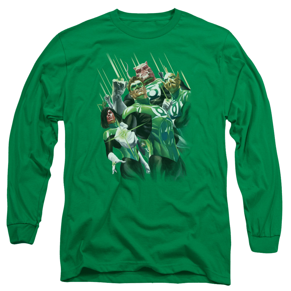 Green Lantern Power Of The Rings - Men's Long Sleeve T-Shirt Men's Long Sleeve T-Shirt Green Lantern