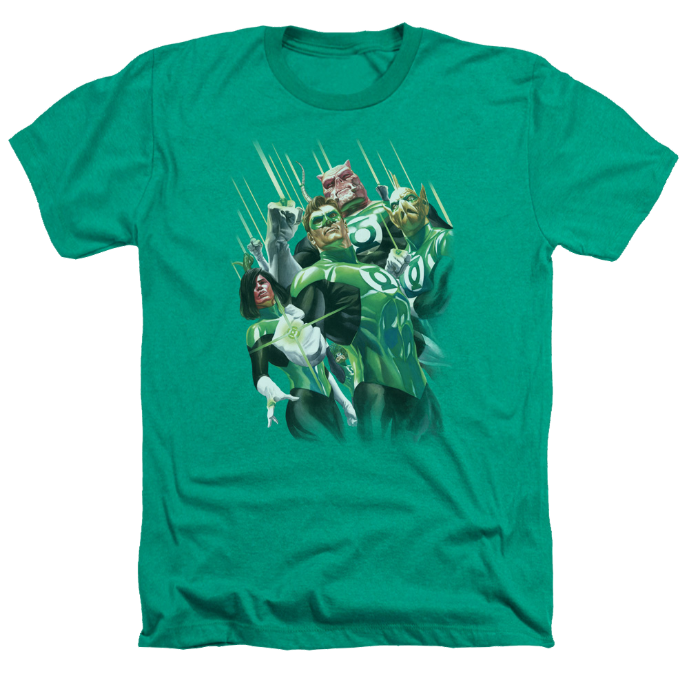 Green Lantern Power Of The Rings - Men's Heather T-Shirt Men's Heather T-Shirt Green Lantern