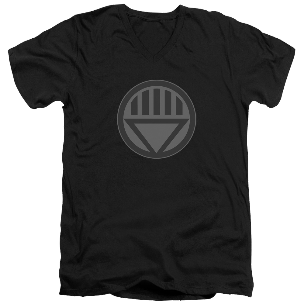 Green Lantern Black Symbol - Men's V-Neck T-Shirt Men's V-Neck T-Shirt Green Lantern