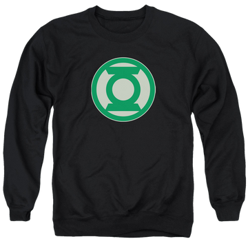 Black men's crewneck sweatshirt with Green Lantern Green Symbol graphic
