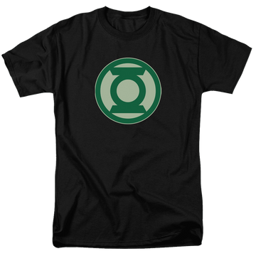 Black men's regular fit t-shirt with Green Lantern Green Symbol graphic