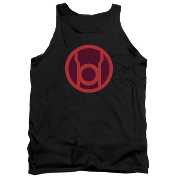 Black men's tank with Green Lantern Red Symbol graphic
