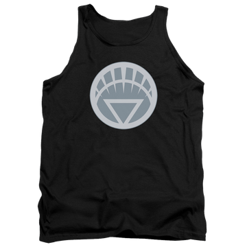 Black men's tank with Green Lantern White Symbol graphic