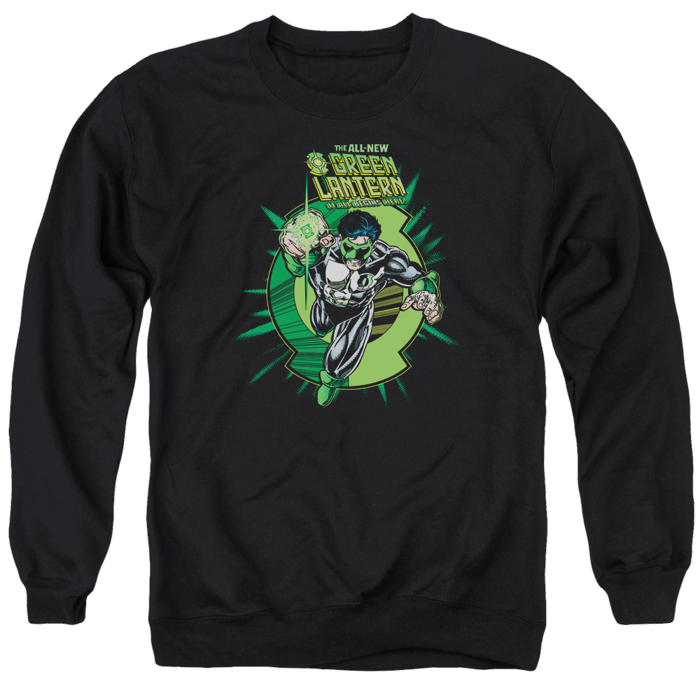 Green Lantern Rayner Cover - Men's Crewneck Sweatshirt Men's Crewneck Sweatshirt Green Lantern