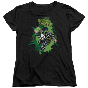 Black women's t-shirt with Green Lantern Rayner Cover graphic