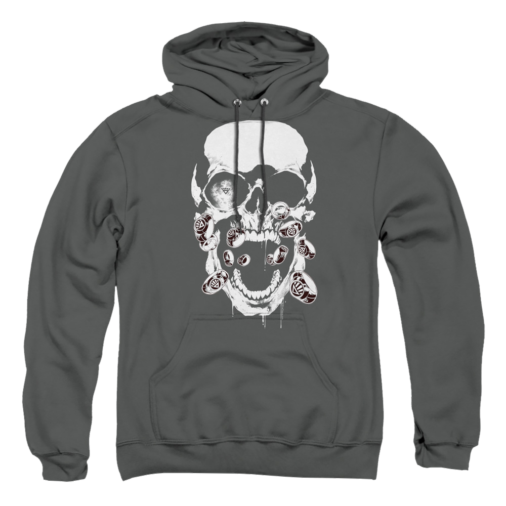 Green Lantern Black Lantern Skull - Pullover Hoodie Pullover Hoodie Green Lantern
