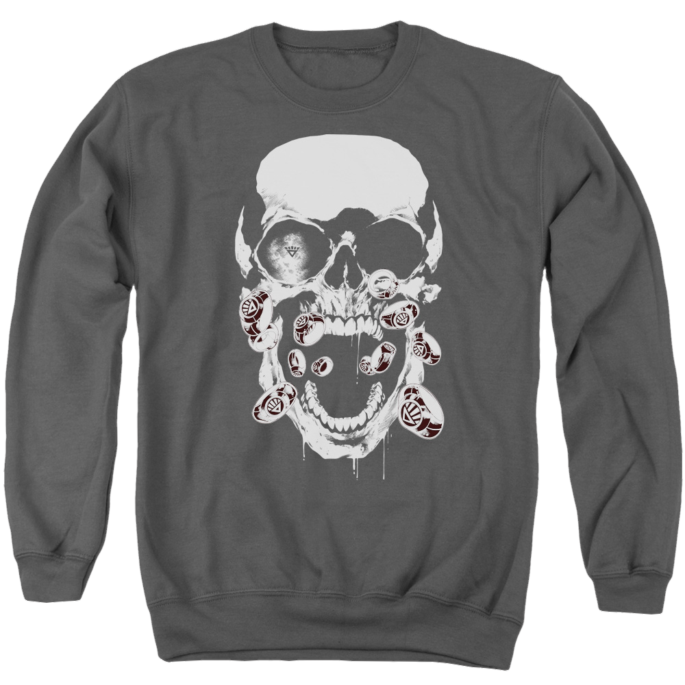 Green Lantern Black Lantern Skull - Men's Crewneck Sweatshirt Men's Crewneck Sweatshirt Green Lantern