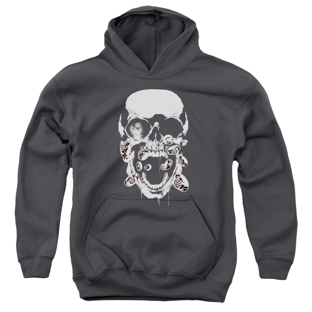 Green Lantern Black Lantern Skull - Youth Hoodie Youth Hoodie (Ages 8-12) Green Lantern
