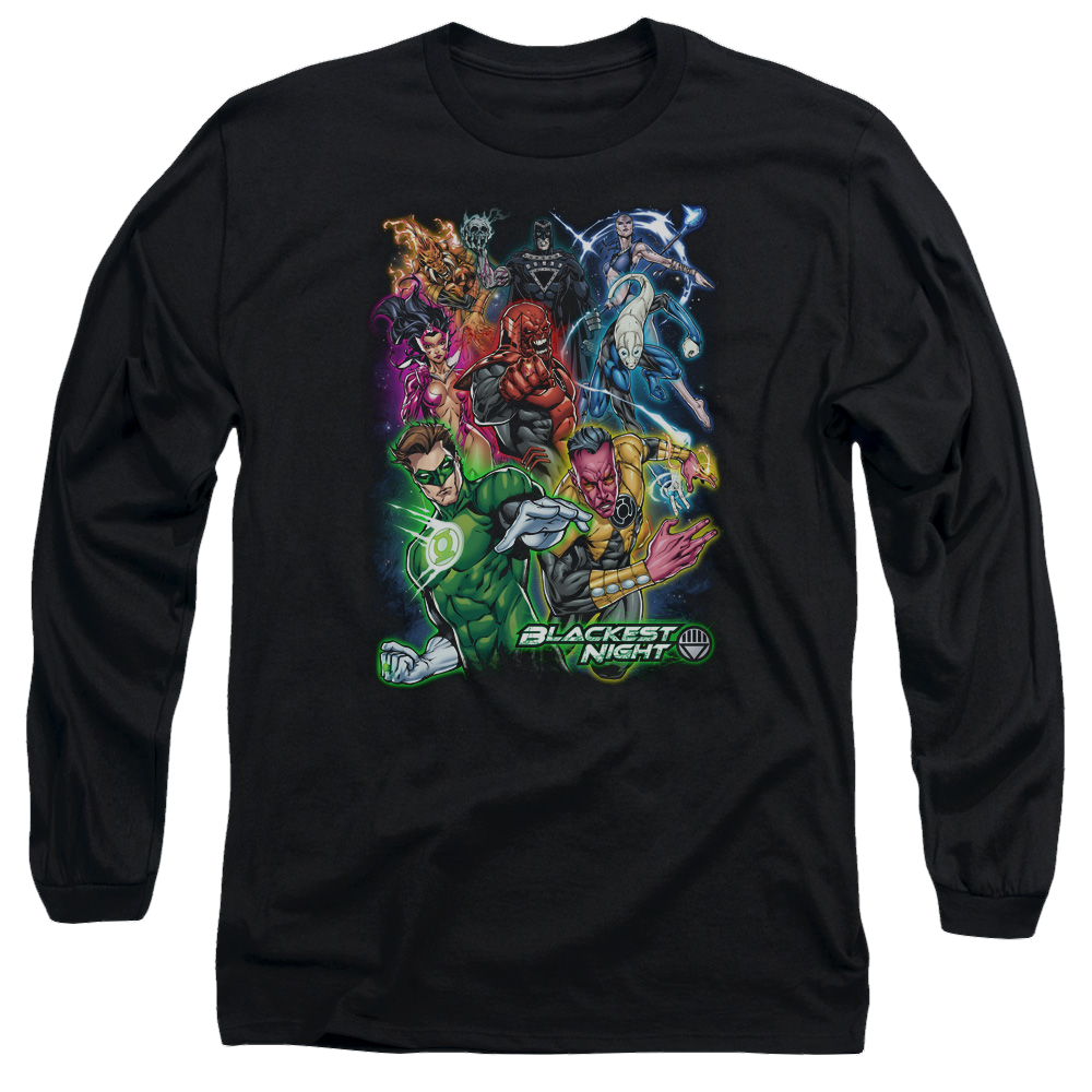 Green Lantern Blackest Group - Men's Long Sleeve T-Shirt Men's Long Sleeve T-Shirt Green Lantern
