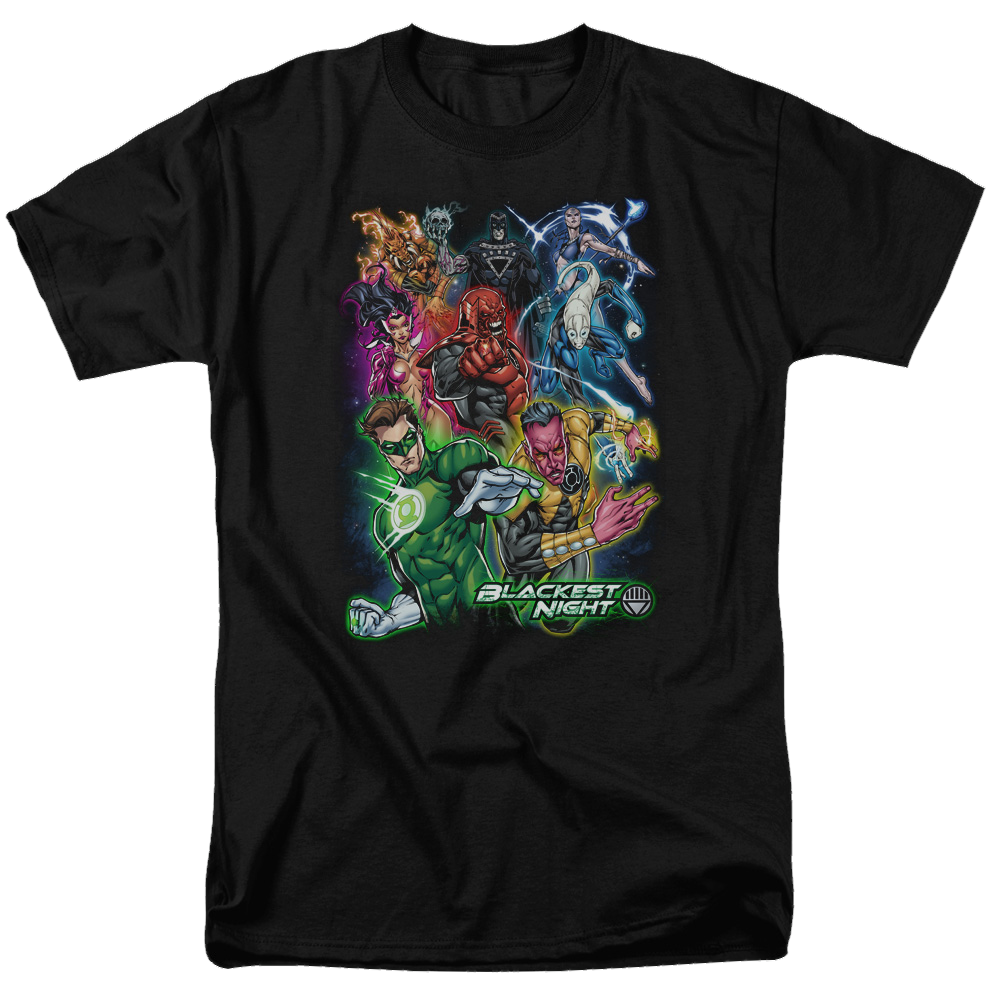 Green Lantern Blackest Group - Men's Regular Fit T-Shirt Men's Regular Fit T-Shirt Green Lantern