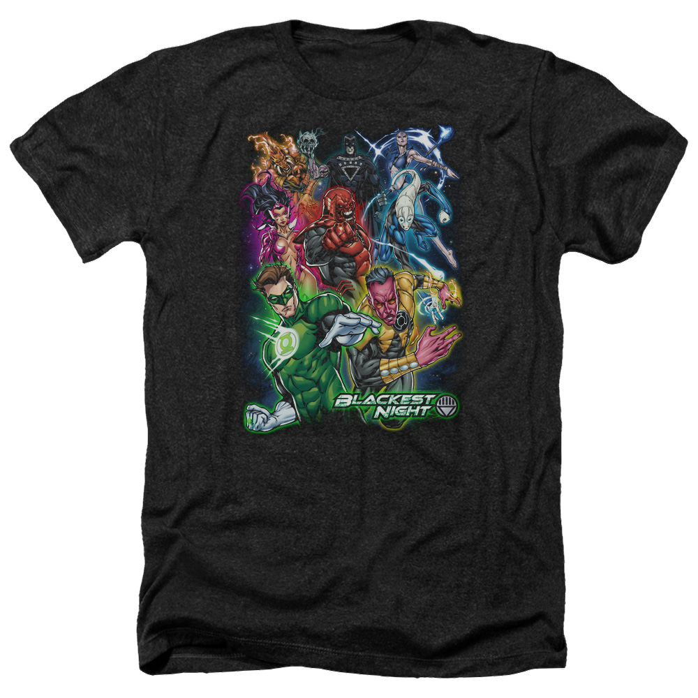 Green Lantern Blackest Group - Men's Heather T-Shirt Men's Heather T-Shirt Green Lantern